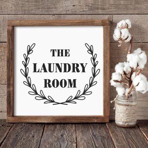 The Laundry Room Hand-crafted Sign